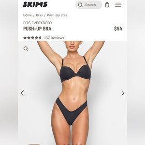 Skims push up bra